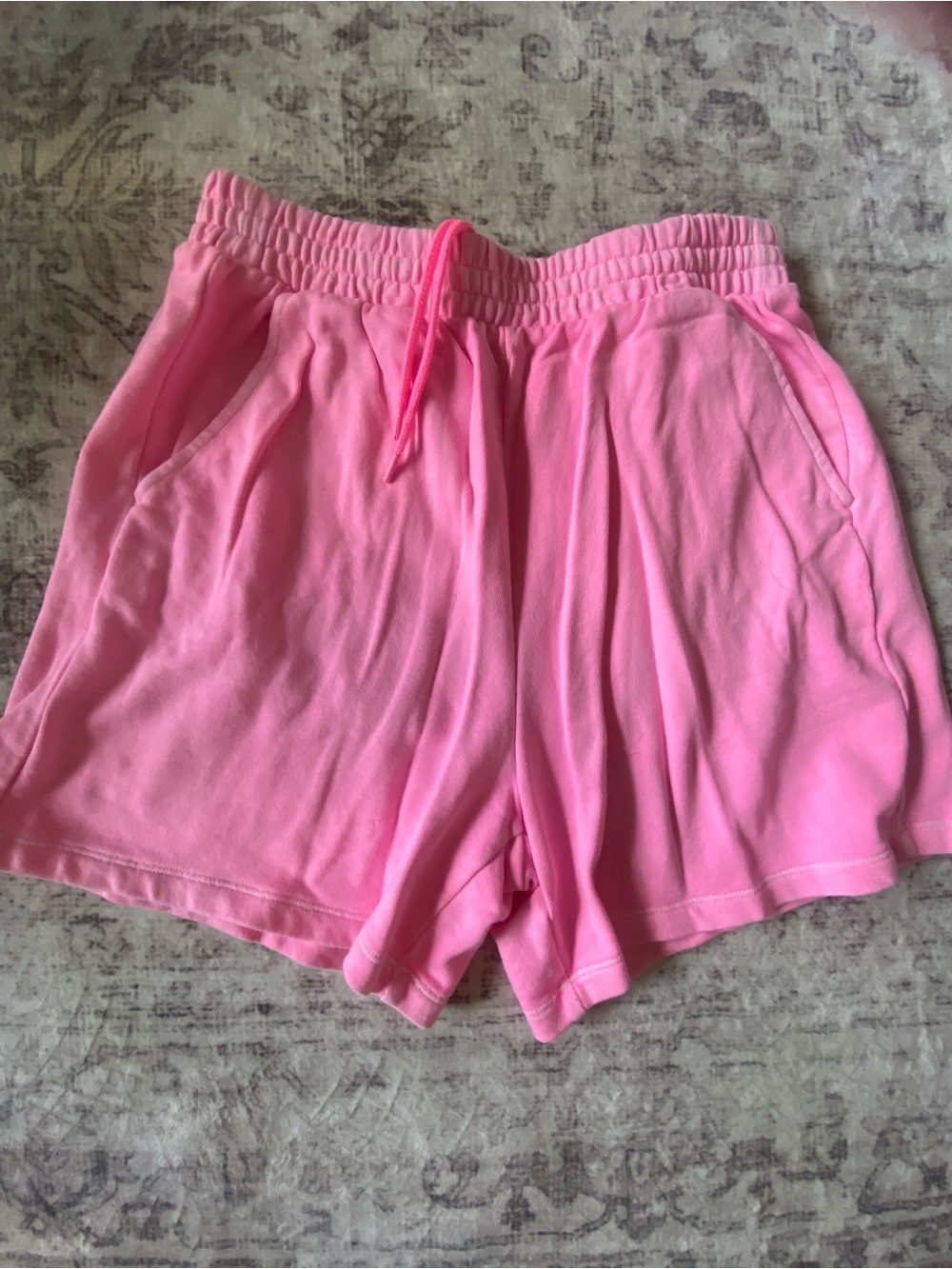 Old Navy Pink Elastic-Waist Athletic Shorts